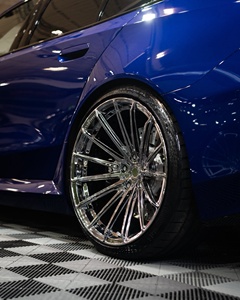 Rines Monobloque Plateados <span class=keywords><strong>de</strong></span> Alto Brillo, Forjados a Medida, 5x112 5x120 <span class=keywords><strong>de</strong></span> 18-24 Pulgadas para BMW M6 E63/E64/F06/F12/F13 M8(F91/F92/F93) - Product Image 1