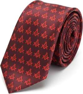 Corbatas de Regalia Masónica de Seda 100% con Bordado Personalizado, Secado Rápido, Corbata de Regalia para Hombres Masones - Product Image 6