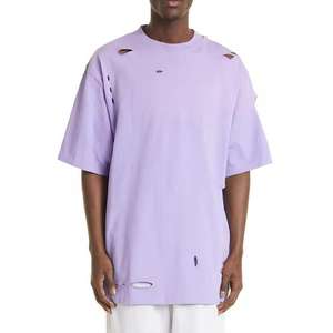 เสื้อยืดผู้ชายฤดูร้อนคุณภาพสูง ผ้าฝ้าย 100% ซักกรด น้ำหนัก 230 GSM ทรงโอเวอร์ไซส์  แบบเรียบ  สำหรับสกรีนลายกราฟิก  ลายตัวอักษร  สไตล์วินเทจ  แบบทำเก่า - Product Image 6