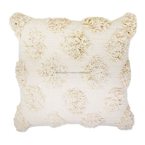 Funda de cojín de algodón cuadrado bohemio de lujo hecha a mano, funda de almohada decorativa tejida de estilo moderno con patrón geométrico para Hotel en casa - Product Image 6