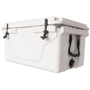 Glacière blanche 65QT pour le camping, la pêche en plein air et le stockage de la bière, coffre à glace bleu - Product Image 1