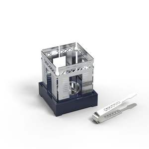 Brûleur d'encens arabe de luxe en métal, vente directe usine, Mubkhar carré portable, aromathérapie, support de Bakhoor avec logo personnalisé, ensemble Mubkhar - Product Image 1