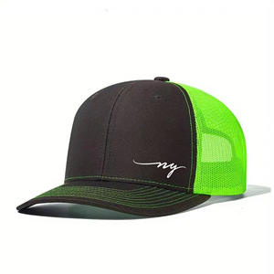 Casquette de camionneur à logo brodé personnalisée Options de couleur personnalisées Dos en maille réglable pour tenue décontractée Hip Hop pour l'extérieur - Product Image 5