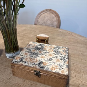 Boîte en bois de pin imprimée légère pour bijoux, boîte de rangement en bois imprimé pour loisirs créatifs DIY, étui de rangement en gros - Product Image 4