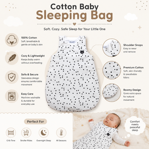 Gigoteuse pour bébé 100% coton biologique |   Sac de couchage unisexe certifié GOTS avec fermeture éclair bidirectionnelle, respirant et doux, pour toutes les saisons, pour tout-petits - Product Image 4