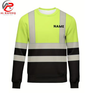 Sweat-shirt à col rond réfléchissant haute visibilité pour hommes et femmes, en polaire, hiver 2026, prix abordable, vente en gros - Product Image 2