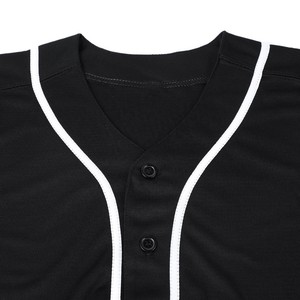 Mens Baseball Jersey 6 Button Front Closure <b>Game</b> Shirt White Trim Athletic Team Outfit Street Sports Top - Product Image 4