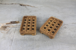 Premium Solid <b>Wood</b> Soap Dish Holder | Minimalist <b>Bathroom</b> Soap Tray with Anti-Slip Base & Drainage Grooves - Product Image 6