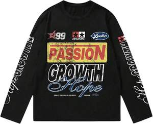 Print Jersey Tops Graphic Tee <b>Long</b> <b>Sleeve</b> Crew Neck <b>T</b>-<b>Shirt</b> Streetwear - Product Image 6