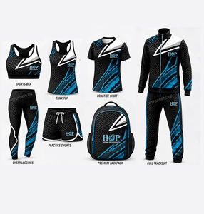 Conjunto de Uniforme de Animadoras para Jóvenes, Servicio Integral, Ropa de Calentamiento, Trajes Deportivos, Accesorios de Animadoras, Ropa de Práctica de Animadoras - Product Image 1