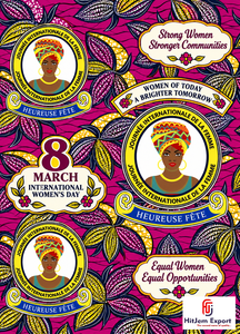 Tela africana estampada de alta calidad, Ankara, textil personalizado, fabricante OEM ODM, venta al por mayor, Día Internacional de la Mujer - Product Image 4