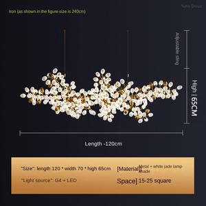 Light Luxury Modern Oval Glass Chandelier for Restaurant and Hotel Use Dimmable - Product Image 6