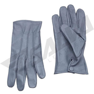 Gants en cuir véritable à doigts complets, tendance et confortables, design uni, pour l'hiver, décontractés, pour l'extérieur et les soirées – Vente chaude - Product Image 2
