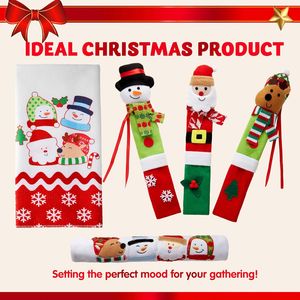 Set di 5 Copri Maniglie per Elettrodomestici da Cucina Natalizi, Decorazione Natalizia per Frigorifero e Lavastoviglie - Set Decorativo per Feste - Product Image 1