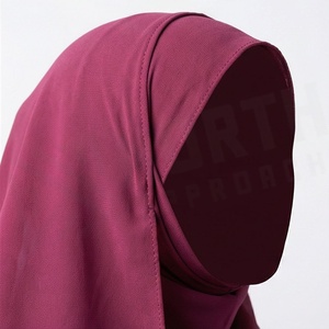 Hiyab de Chifón de Color Sólido para Mujer, Transpirable, para Uso Diario, Pañuelo Islámico - Product Image 4