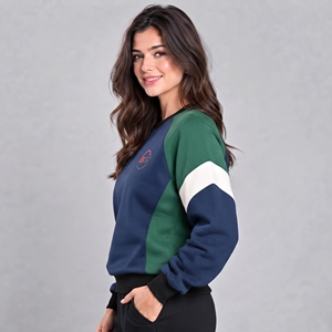 Sweat-shirt tendance pour femmes, conçu avec un tissu léger, sweat-shirt pour femmes au toucher doux, look élégant, sweat-shirt pour femmes - Product Image 5