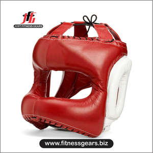 อุปกรณ์ฟิตเนส JUST FITNESS GEARS หมวกป้องกันศีรษะสำหรับชกมวยระดับมืออาชีพ คุณภาพสูง วัสดุ PU สำหรับผู้ใหญ่ เป็นมิตรกับสิ่งแวดล้อม น้ำหนักเบา ทนทาน ระบายอากาศได้ดี - Product Image 1