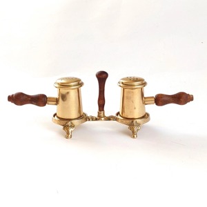 Premium Luxury Stylish Sprinklers With Stand Designer Metal <b>Salt</b> And Pepper <b>Shaker</b> Set With Base For Home Restaurant Table Decor - Product Image 3