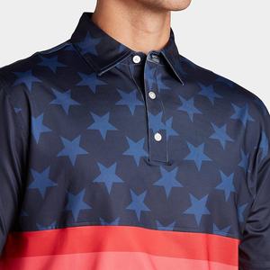 Ropa de Golf, Polo para Hombre, Camisetas Deportivas de Piqué de Secado Rápido, Camisetas de Golf Personalizadas con Estampado en Blanco - Product Image 4