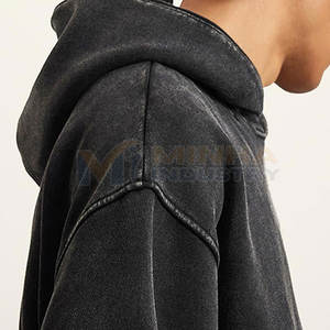 Prix de gros : Sweat à capuche délavé à l'acide, design optimal, léger, couleur personnalisable - Product Image 4