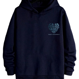 เสื้อฮู้ดดี้ผู้ชายผ้าฝ้าย 100% สไตล์วินเทจ แห้งเร็ว ระบายอากาศดี สวมใส่สบาย ผ้าฟลีซ รับสกรีนโลโก้ดิจิทัล - Product Image 1