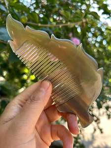 Peine de Cuerno Natural para Masaje de Barba, Colores Aleatorios, Multiusos, Diferentes Tamaños, Precio de Fábrica - Product Image 5