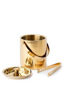 Premium Gold Ice <b>Bucket</b> <b>with</b> <b>Lid</b> & Tongs | Stainless Steel Barware for Home & Hotel - Product Image 4
