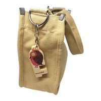 Kami Zoo Porte-clés en bois durable et portable, breloque animaux, support de téléphone pour décoration