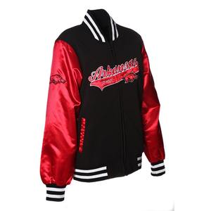 Chaqueta de satén para hombre bordada con letras al aire libre, chaqueta bomber cortavientos de béisbol, chaqueta de satén de seda personalizada - Product Image 2