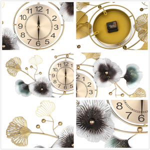 Reloj de Pared Metálico Europeo Vintage, Decoración Creativa y Elegante para el Hogar, Sala de Estar, Dormitorio, Oficina, Decoración de Interiores a los Mejores Precios - Product Image 5