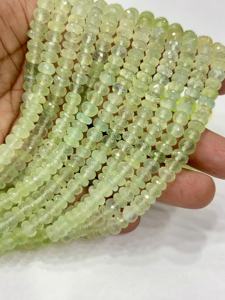 Cuentas de Gemas Naturales Sin Tratar Aaa+, Cuentas Facetadas de Prehnita Verde Natural AAA, 8 mm, Hilo de 8 Pulgadas - Product Image 3