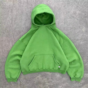 Sudadera con Capucha de Forro Polar para Hombre, Talla Grande, Color Sólido, Diseño Casual con Bolsillos, Corte Regular, Otoño 2026, Nueva Colección - Product Image 4