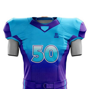 Fournisseur Direct d'Usine - Uniforme de Football Américain Imprimé 100% Polyester Léger et Respirant - Service OEM - Tenue d'Entraînement à Prix Bas - Product Image 3