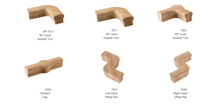 Accroche-marche en bois massif pour rampe d'escalier, 5 7/8 po, design traditionnel, pour escalier, construction durable