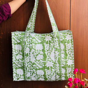 Bolso de Hombro Acolchado de Tela de Algodón 2026 para Mujer, Bolso de Compras de Verano - Product Image 1