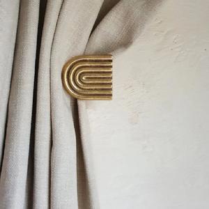 Attache de rideau en laiton et aluminium, support de rideau de luxe pour la maison et l'hôtel - Product Image 3