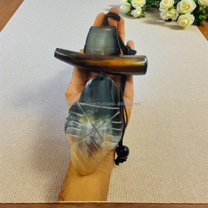 สร้อยคอเขาควายทำด้วยมือเขาธรรมชาติเครื่องประดับแฟชั่นขายส่ง - Product Image 4
