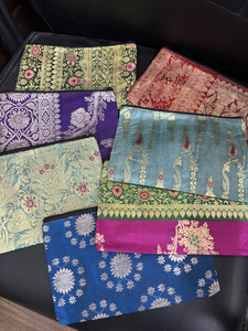 Pochette en soie la plus vendue, élégante, ethnique indienne, artisanale de Banarasi, avec fermeture éclair – Achetez directement auprès du fabricant à prix réduit - Product Image 5