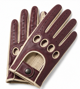 Gants de conduite unisexes en cuir véritable, compatibles écran tactile, respirants, extensibles, antidérapants, longueur poignet, décontractés, pour voiture, moto, extérieur - Product Image 6