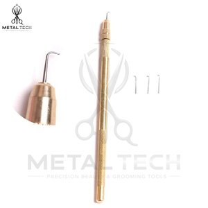 Juego de Agujas de Ventilación de Latón con Estuche de Almacenamiento Incluido, Agujas de Gancho de Acero Intercambiables, Kit de Herramientas Profesional para Pelucas de Encaje - Product Image 2