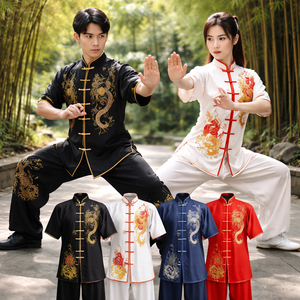 Uniformes de Kung Fu Unisexe en Coton, Soie et Polyester Personnalisés en Gros – Fabricant OEM Direct d'Usine pour l'Entraînement aux Arts Martiaux - Product Image 6