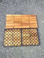 Dalles de terrasse extérieures en chêne moderne de haute qualité, imperméables et emboîtables, marron, 300x300mm, garantie 5 ans, installation facile