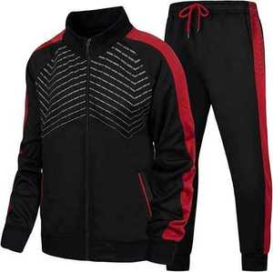 Ensemble de survêtement pour homme de haute qualité personnalisé, 100% coton, 2 pièces, tenue décontractée, survêtement de sport contrasté, ensemble de vêtements de sport - Product Image 5