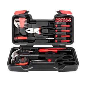 Kit di Attrezzi Base per Riparazioni Domestiche 45C Carb, Utensili Manuali Generali per la Maggior Parte delle Riparazioni - Product Image 1