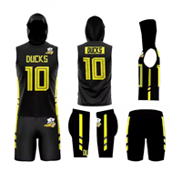 Nouveaux maillots de football américain 7v7 pour hommes adultes avec logo personnalisé, en tissu respirant Spandex/Coton/Bambou, imprimés par sublimation