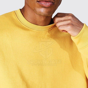 Prix de gros usine – Sweat-shirt pour homme en tissu léger, coton mélangé, faible MOQ, meilleur prix - Product Image 4