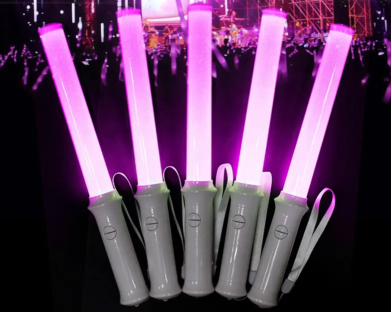 2024 Concert Party 15 color change Lighting Led Stick Light Up Led flashing Stick With Logo