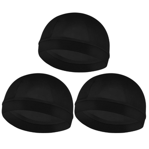 Gorro Unisex Negro, 100% Poliéster, Color Sólido, Estilo Casual para Exteriores, 56-58CM de Circunferencia de Cabeza, Tejido Plano - Product Image 1