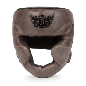 Kanpeki 2.0 Premium Real Artificial Leather Sports Safety Head Guard Thick 4-Layer Padding <b>Dual</b> <b>Lock</b> Hook Loop Closing System - Product Image 2