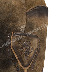 Costume de bière bavarois traditionnel pour homme, Lederhosen en daim, Oktoberfest de Munich, festivals, cosplay national - Product Image 4
